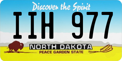 ND license plate IIH977