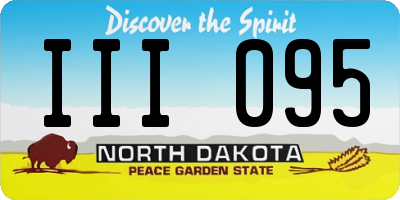 ND license plate III095