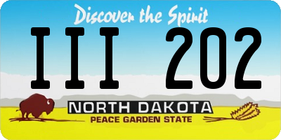 ND license plate III202