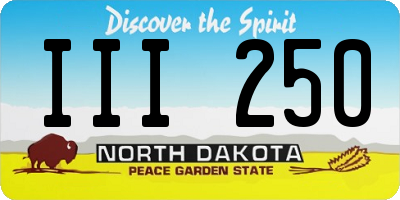 ND license plate III250