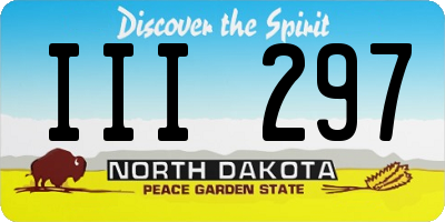 ND license plate III297
