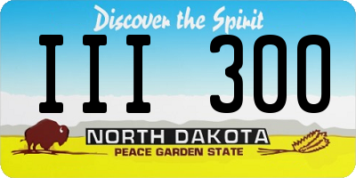 ND license plate III300