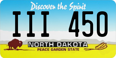 ND license plate III450