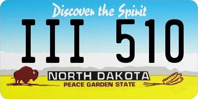 ND license plate III510