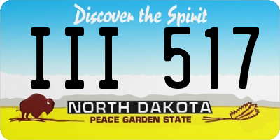 ND license plate III517