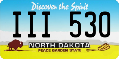 ND license plate III530