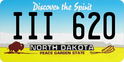 ND license plate III620