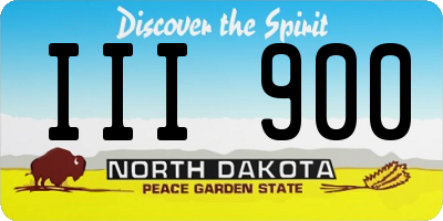 ND license plate III900