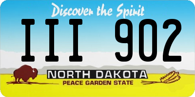 ND license plate III902