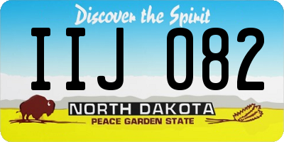 ND license plate IIJ082