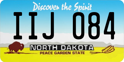 ND license plate IIJ084