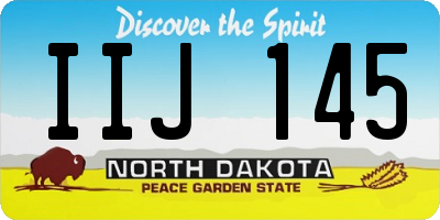 ND license plate IIJ145