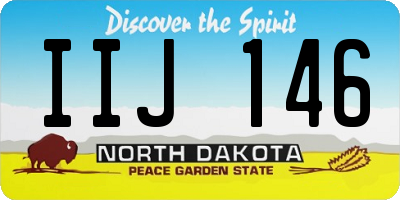 ND license plate IIJ146