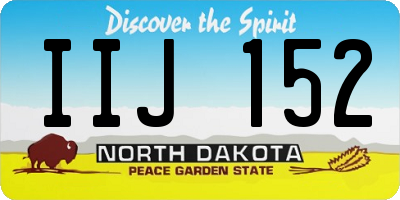 ND license plate IIJ152