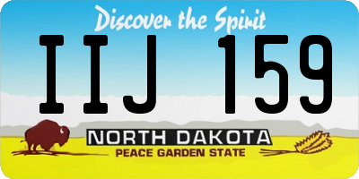 ND license plate IIJ159