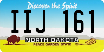 ND license plate IIJ161