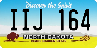 ND license plate IIJ164