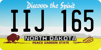 ND license plate IIJ165