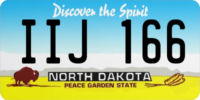 ND license plate IIJ166