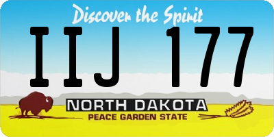ND license plate IIJ177