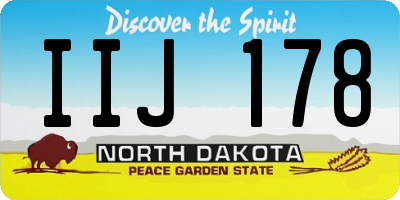 ND license plate IIJ178