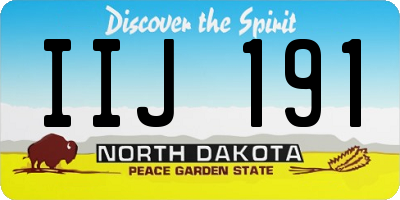 ND license plate IIJ191