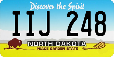 ND license plate IIJ248