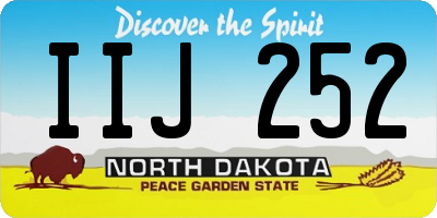 ND license plate IIJ252