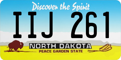 ND license plate IIJ261