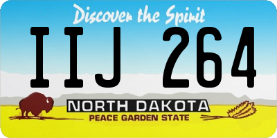 ND license plate IIJ264
