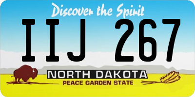ND license plate IIJ267