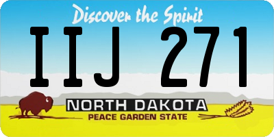 ND license plate IIJ271