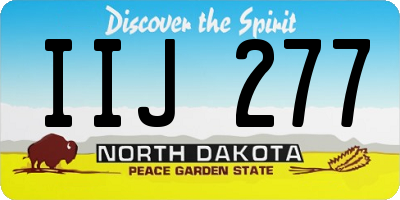 ND license plate IIJ277
