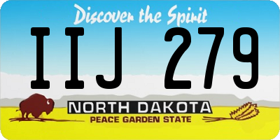 ND license plate IIJ279