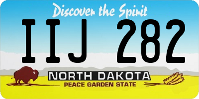 ND license plate IIJ282