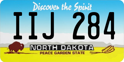 ND license plate IIJ284