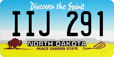 ND license plate IIJ291