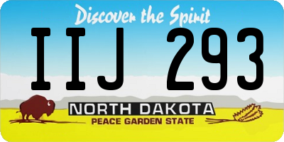 ND license plate IIJ293