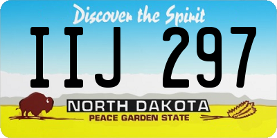 ND license plate IIJ297