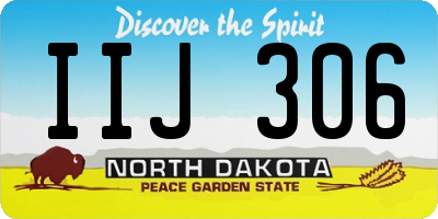 ND license plate IIJ306