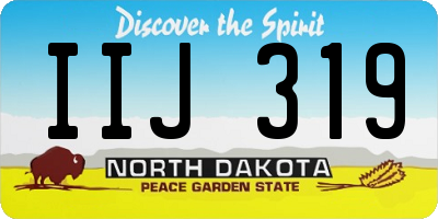 ND license plate IIJ319