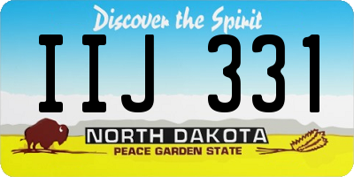 ND license plate IIJ331