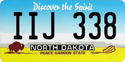 ND license plate IIJ338