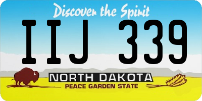 ND license plate IIJ339