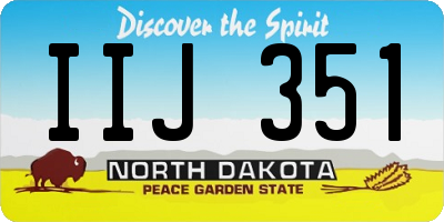 ND license plate IIJ351