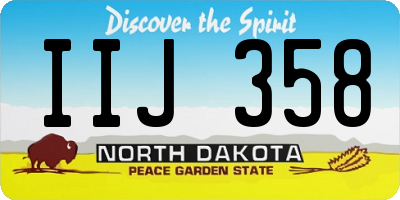 ND license plate IIJ358