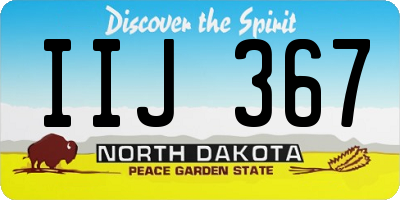 ND license plate IIJ367
