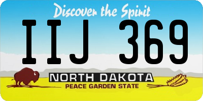 ND license plate IIJ369