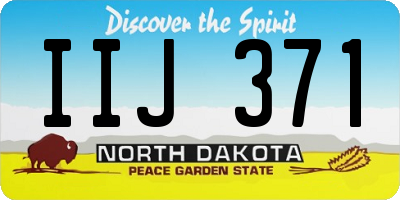 ND license plate IIJ371