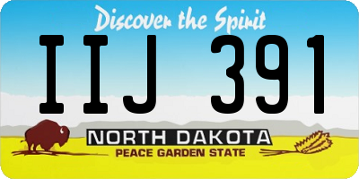 ND license plate IIJ391
